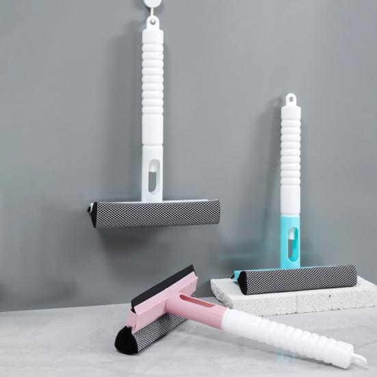 Ракель для оконного стекла с распылителем воды, нескользящая ручка, подвесное хранилище, многофункциональное чистящее средство 3-в-1