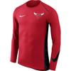 X NBA Chicago Bulls Elite Shooter Performance Crew Neck Fashion Pullover Long Sleeve T Shirt Men Tops Red 877407-657