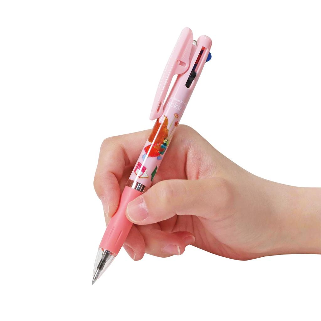 BSS Шариковая ручка Школьный Ballpoint Pen Jetstream Jackie Goes to the Moon EC054C Медведи 3-цветная 0.5 мм