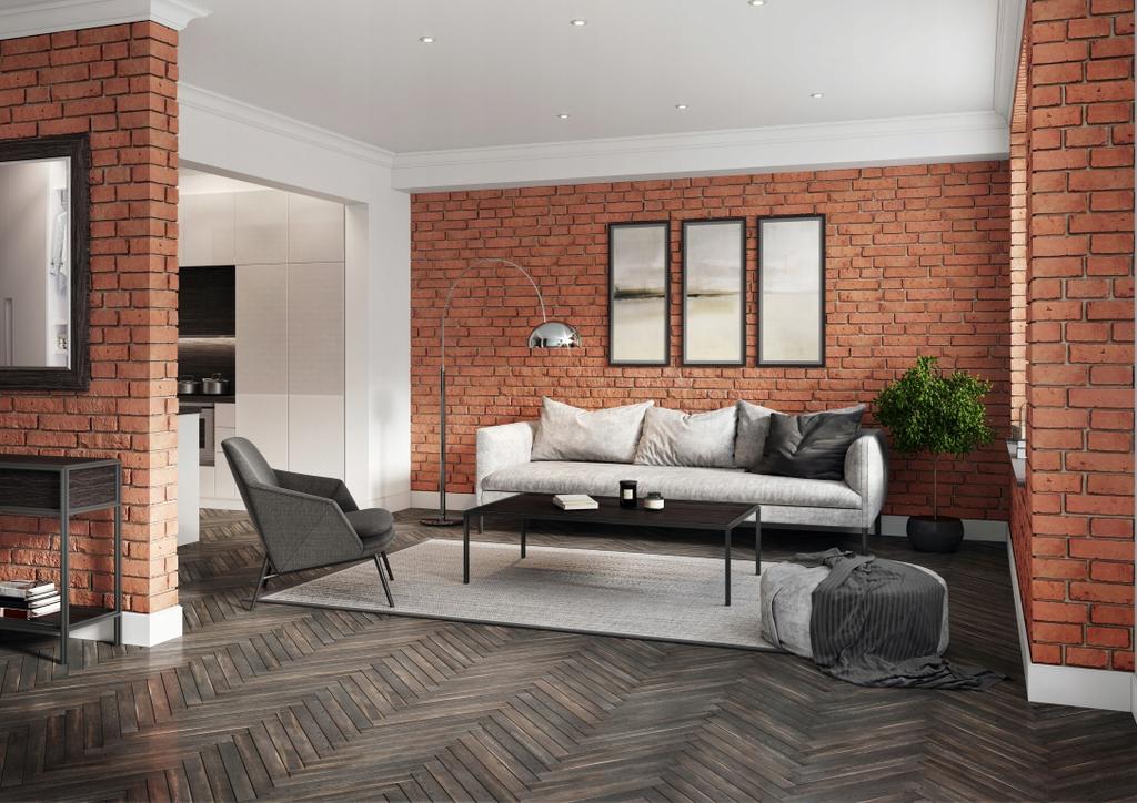 Płytki cegłopodobne ścienne 15-30x7,8cm 0,42m2 Betonowe bezfugowe