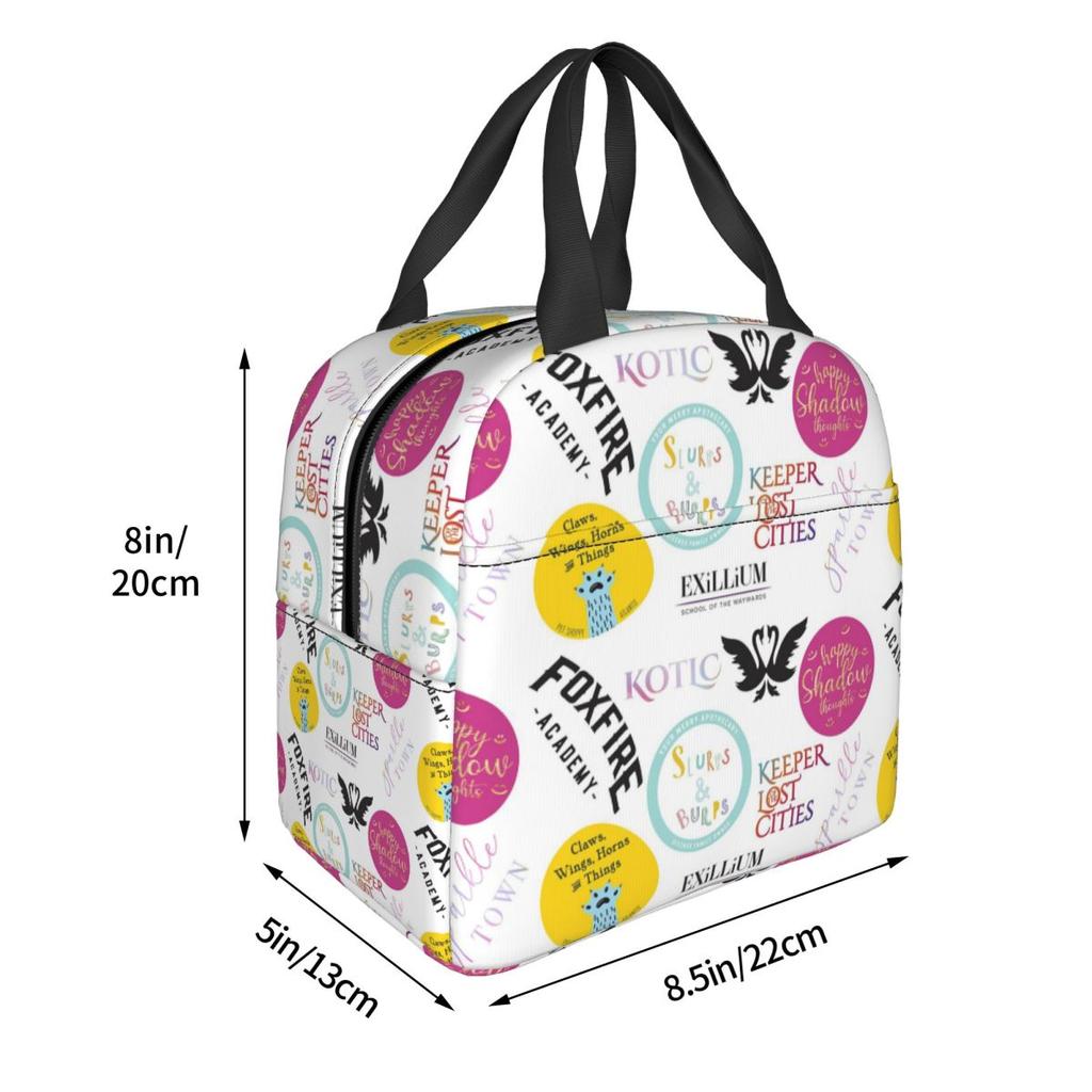 Keeper Of The Lost Cities Insulated Lunch Bag for Kids School Cooler Thermal Food Box Tote Portable Lunch Boxes Container