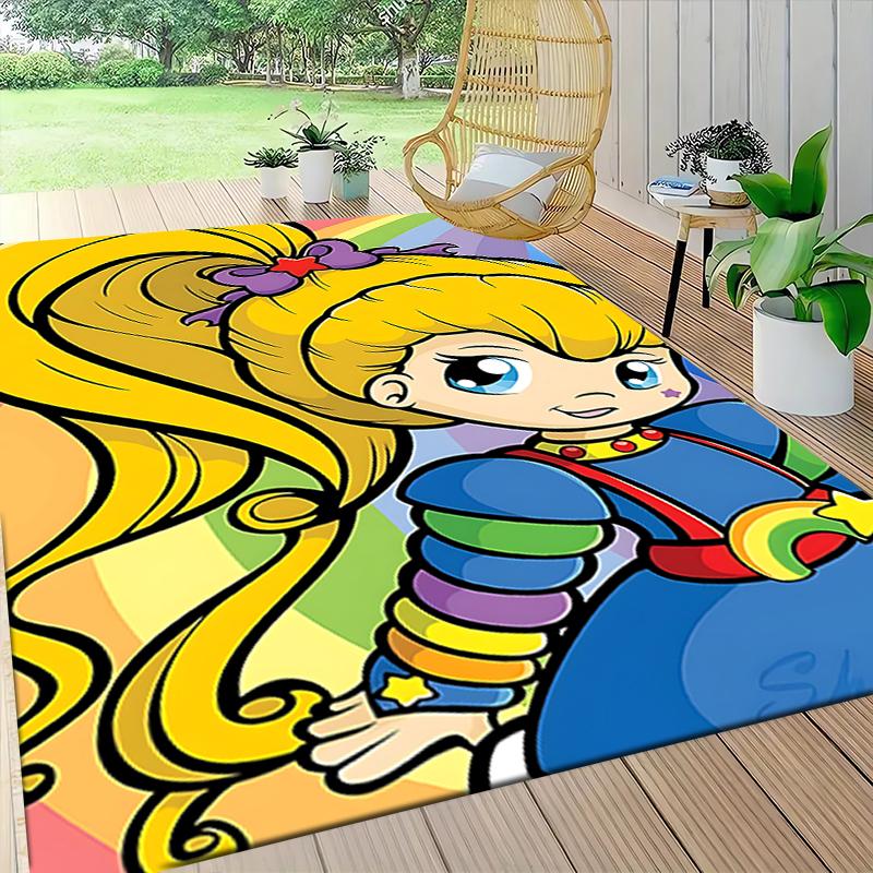 1Pc Rainbow Brite Adventure Carpet Rug Customizable Soft Washable Antislip Home Living Room Sofa Mats Personalized Rug 0917133
