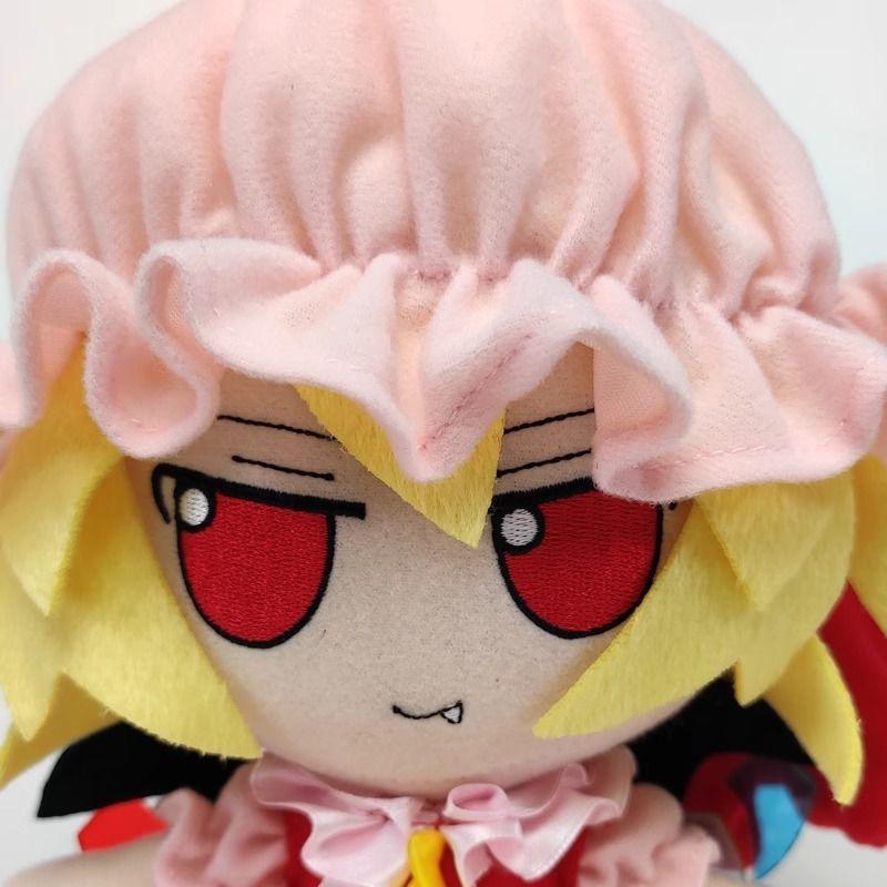New Cute Touhou Project Flandre Scarlet Fumo Plush Toy Cute Vampire Character Soft Stuffed Doll Anime Plushie for Fans Birthday Gift Home Room Decor