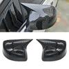 For Honda CIVIC 2012 2013 2014 Car Rearview Side Mirror Cover Wing Cap Exterior Sticker Rear View Case Trim Carbon Fiber Black