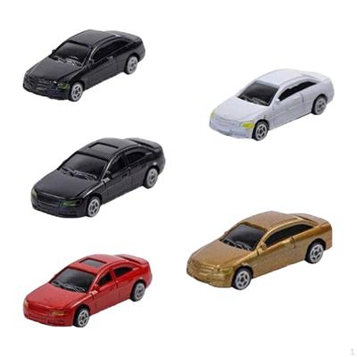5x миниатюрная масштабная модель автомобиля 1/87, поезда, парковка HO, настольные украшения, архитектурное здание