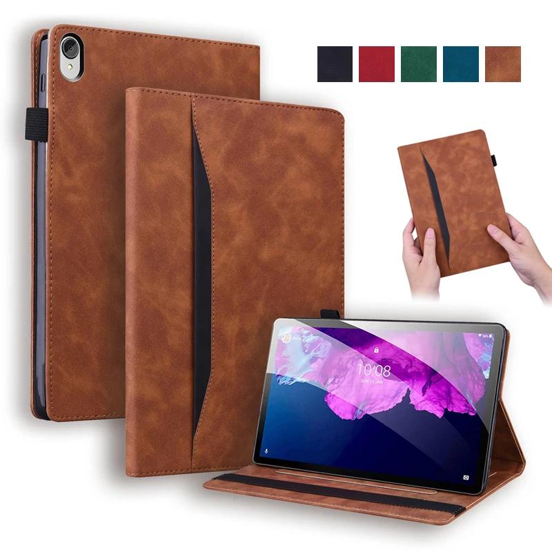 Для чехла Lenovo P11 Роскошный кожаный чехол-книжка для Funda Lenovo Tab P11 TB-J606F L Чехол для планшета Lenovo Xiaoxin Pad P11 Plus