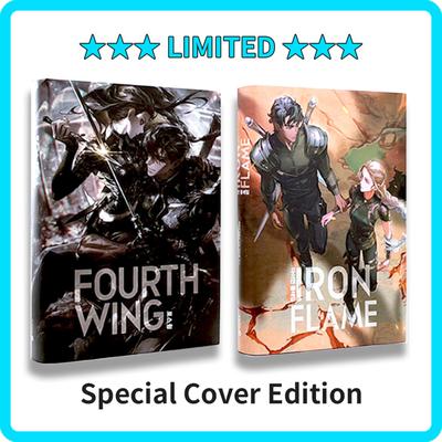 Четвертое крыло + Железное пламя, том. 1 (Корейский) Комплект книг - ограниченное издание в специальной обложке и картоне / Ребекка Яррос Фэнтези Роман