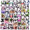 50 Cartoon Panda Stickers Creative Trend Graffiti Cartoon Panda Stickers Children Cute Animals Diy Stickers