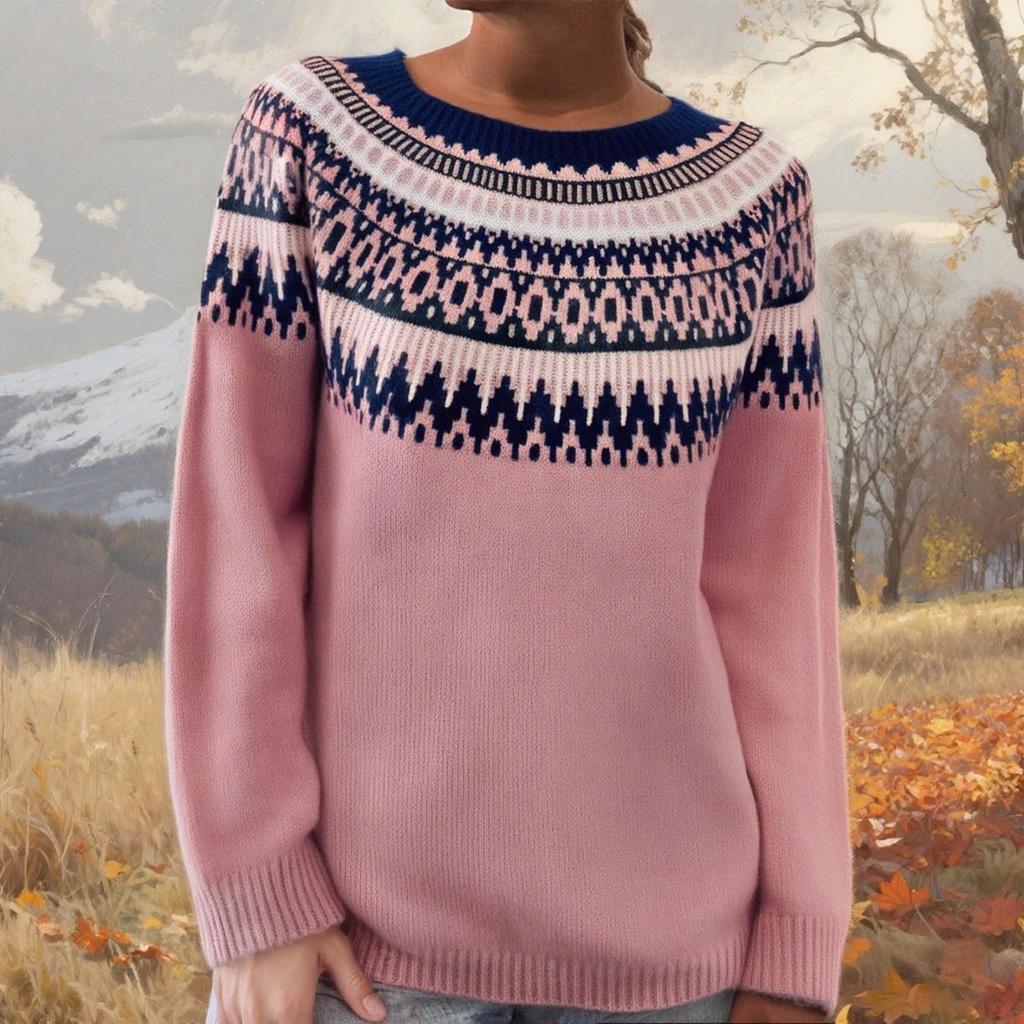 Женский модный свитер, круглый вырез, свободный пуловер, трикотажный свитер с длинными рукавами