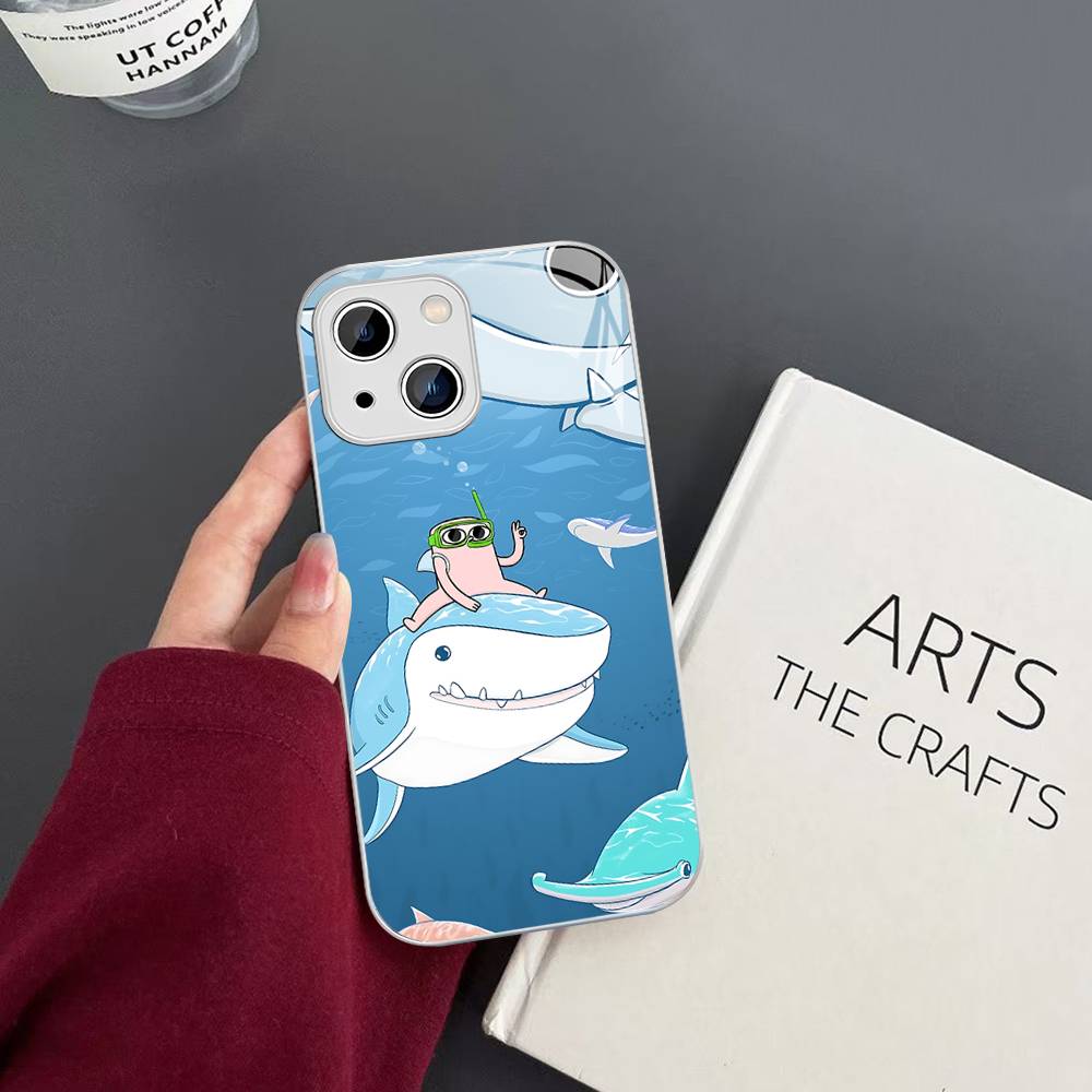 Ketnipz Cartoon Tempered Glass For Iphone 14 13 12 11 Pro Mini XS MAX 14Plus X XS XR Cover