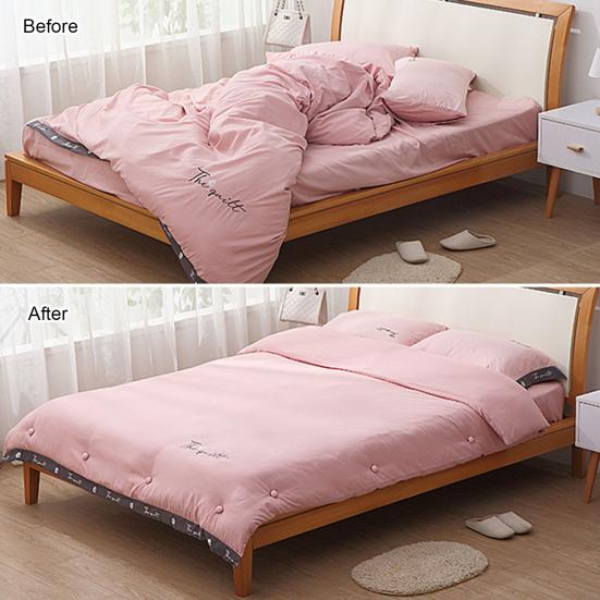 16 шт. Зажимы для пододеяльника, двусторонние булавки для пододеяльника, фиксаторы для простыней с ящиком для хранения, мягкий тканевый материал, булавки для одеяла, для стеганых одеял, подушек, штор