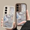 Ударопрочный чехол с рисунком морской волны для Samsung S24 FE S23 Ultra S22 S21 A16 A55 A15 A35 A54 A25 A34 A14 TPU защита линз мягкий матовый чехол для телефона