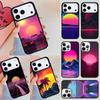 Синтвейв Солнце Неон 80-х Чехол для Телефона Для iPhone 17 Air 14 15 13 12 Max Чехол Для Apple 16e 11 Pro Max Plus Coque