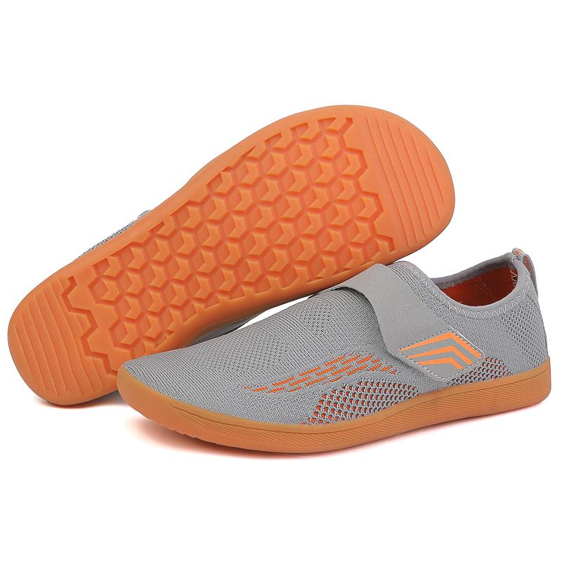 Удобная обувь для ходьбы с широким носком, вязаная, легкая, повседневная, спортивная обувь, мужская, женская, балетки, эластичные, нескользящие, тренировочные кроссовки