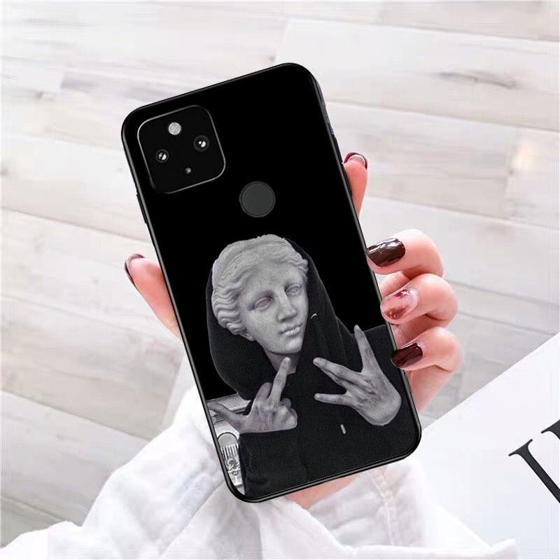 Чехол для телефона с художественными линиями Дэвида Моны Лизы для Google Pixel 7 Pro 7 6A 6 Pro 5A 4A 3A Pixel 4 XL Pixel 5 6 4 3 XL 3A XL 2 XL