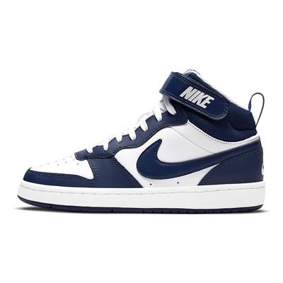Кроссовки Court Borough Mid 2 White Blue Void GS CD7782-107