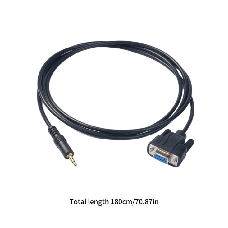 RS232 to 3.5mm Male Plug Serial Cable DB9 9Pin Female Plugs Cable for Music Connection and Device Integration Wire