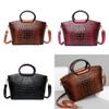 New Arrival Large Capacity Crocodile Pattern Handbag For Women Stylish Crossbody Bag
