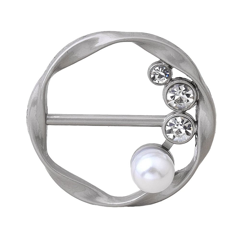 4 шт. Многофункциональная клипса-брошь для футболки, кольцо для шарфа, пряжка для шали, пряжка для шарфа, пряжка для талии