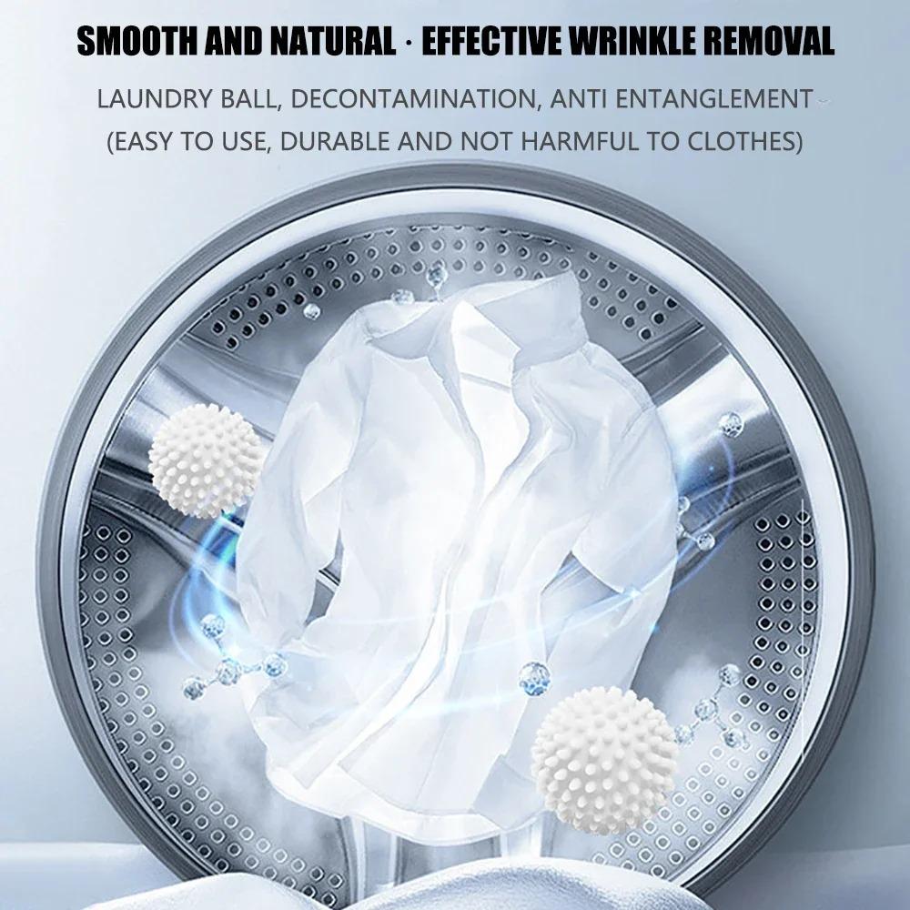 Шарик для стирки Шарики для сушки Многоразовый ПВХ Твердый Шарик для уборки дома Бытовая уборка Аксессуары для стиральной машины Смягчитель для белья