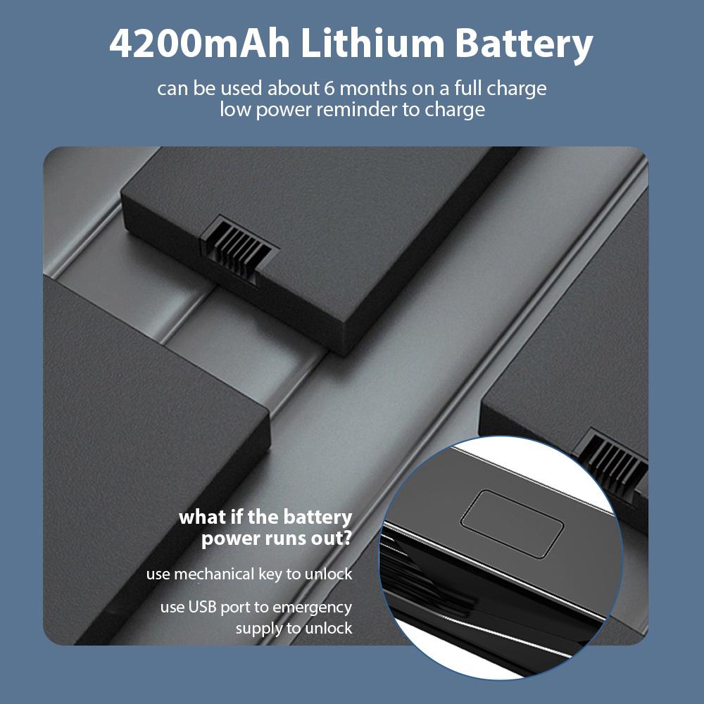 Умный замок WAFU с камерой, 3D-распознавание лиц, входная дверь без ключа, ручка замка из алюминиевого сплава