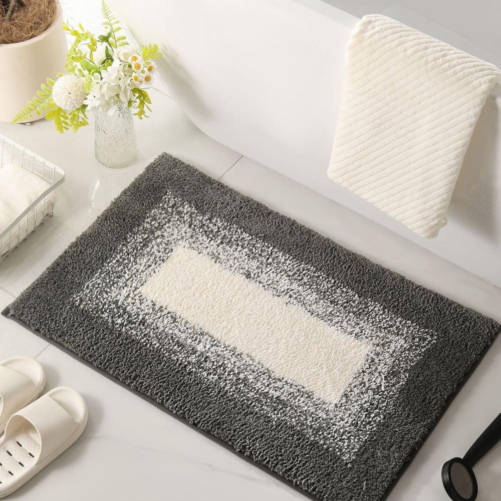 Коврик для ванной комнаты Gradient Cashmere Thickening Mat для ванной, нескользящие ковры для умывальника, коврик для пола в ванной, коврик для двери в душевую, пена с эффектом памяти, 3D-подложка
