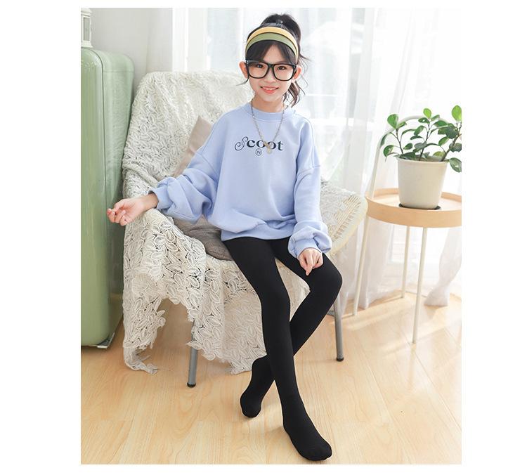 High Elastic Velvet Dragon Claw Wool White Pantyhose and Sanded Leggings for Kids