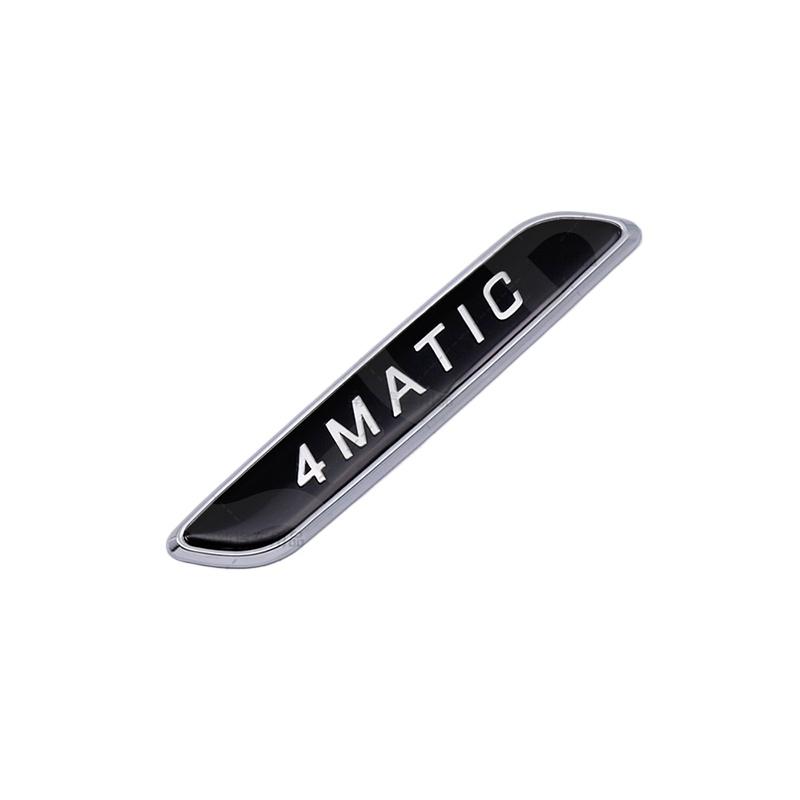 2Pcs 3D ABS 4Matic 4 Matic+ Letter Word Emblem 4Matic Car Fender Logo Stickers Rear Trunk Tailgate Decals Badge Car Accessories