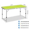 Adjustable Folding Table and Chair Set for Outdoor Markets, Camping, and Picnics