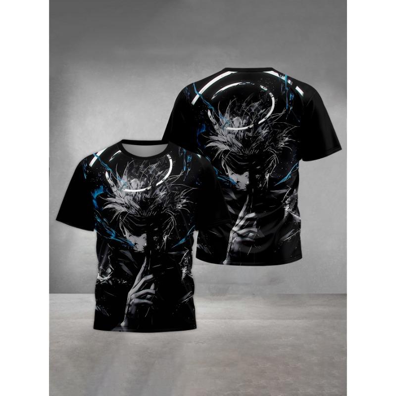 Jujutsu Kaisen Satoru Gojo Print Baby Clothing 5 To 14 Years Male Outdoor Clothes for Children Boy Girl Child T-Shirt Top Shirts