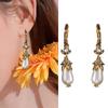 Elegant Earrings Simulated Pearls Earrings Drop Earring Party and Formal Jewelry Alloy Texture Perfect for Women Present