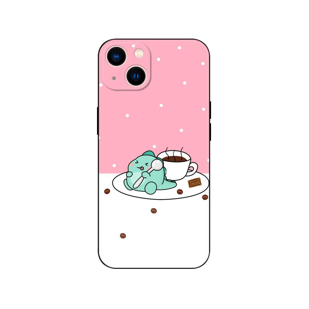 Black Tpu Case For OPPO Realme C11 Case For Realme C 11 2021 2020 Back Cover Bumper Dinosaur Cute Cartoon