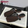Fashion Fashion Mesh Women Wedges Sandals Slides Slippers Mules Summer Beach Female Low Heel Wedges Sandals Shoes For Ladies New In 2025