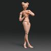 Женская фигурка в масштабе 1/12, 6-дюймовая суперподвижная фигурка девушки, кукла с лепкой головы и сменными аксессуарами для груди и ног (Белая кожа)