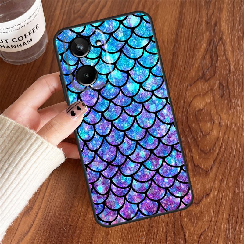 Mermaid Tail Scale For Realme 15 Pro GT7 GT6 10 11 12 13 14 Pro Plus C75 C71 C65 C63 C61 C53 C67 C35 C55 Case