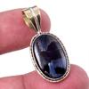 Natural Pietersite Gemstone 925 Solid Sterling Silver TwoTone Pendant 1.25" I7g05