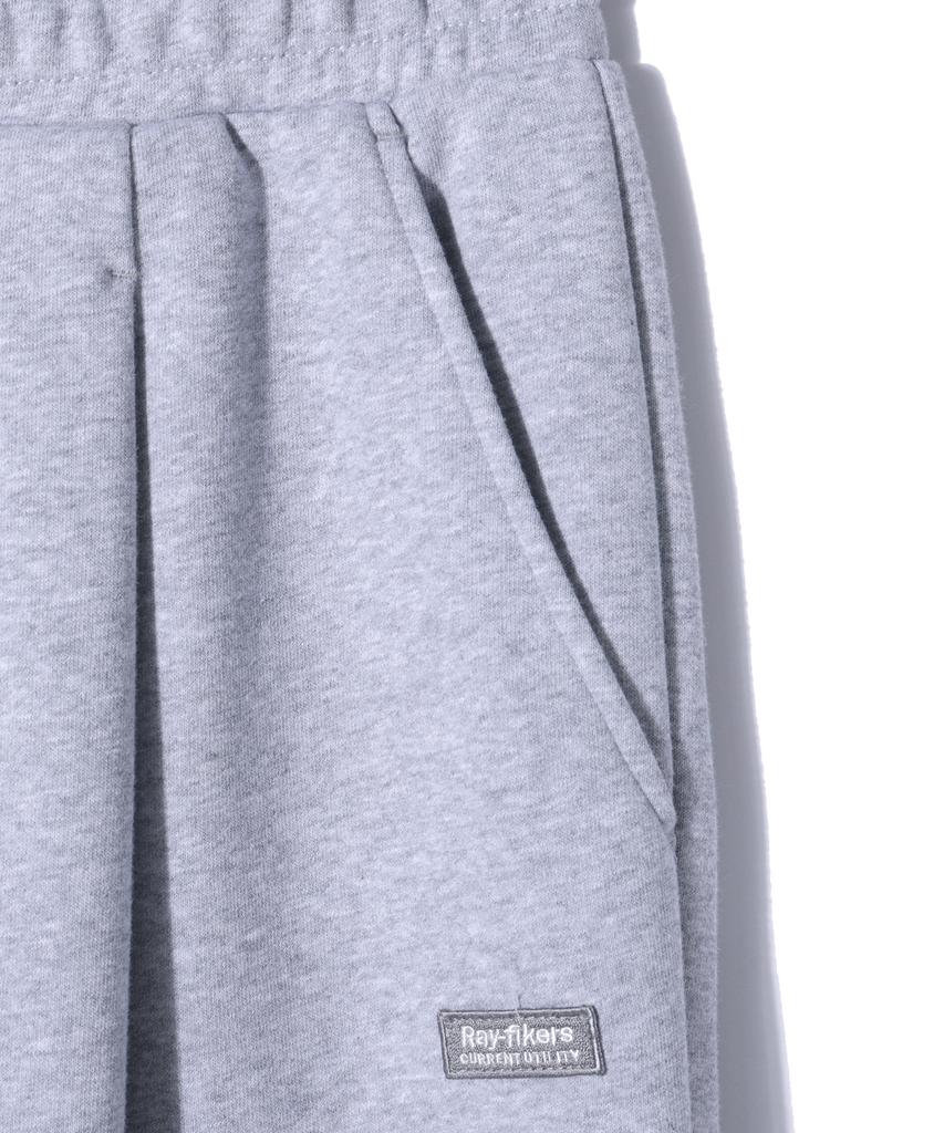 RAYFIKERS Wappen Logo Wide Single-Pleat Sweatpants Melange Grey (Mo6Pu181-097)