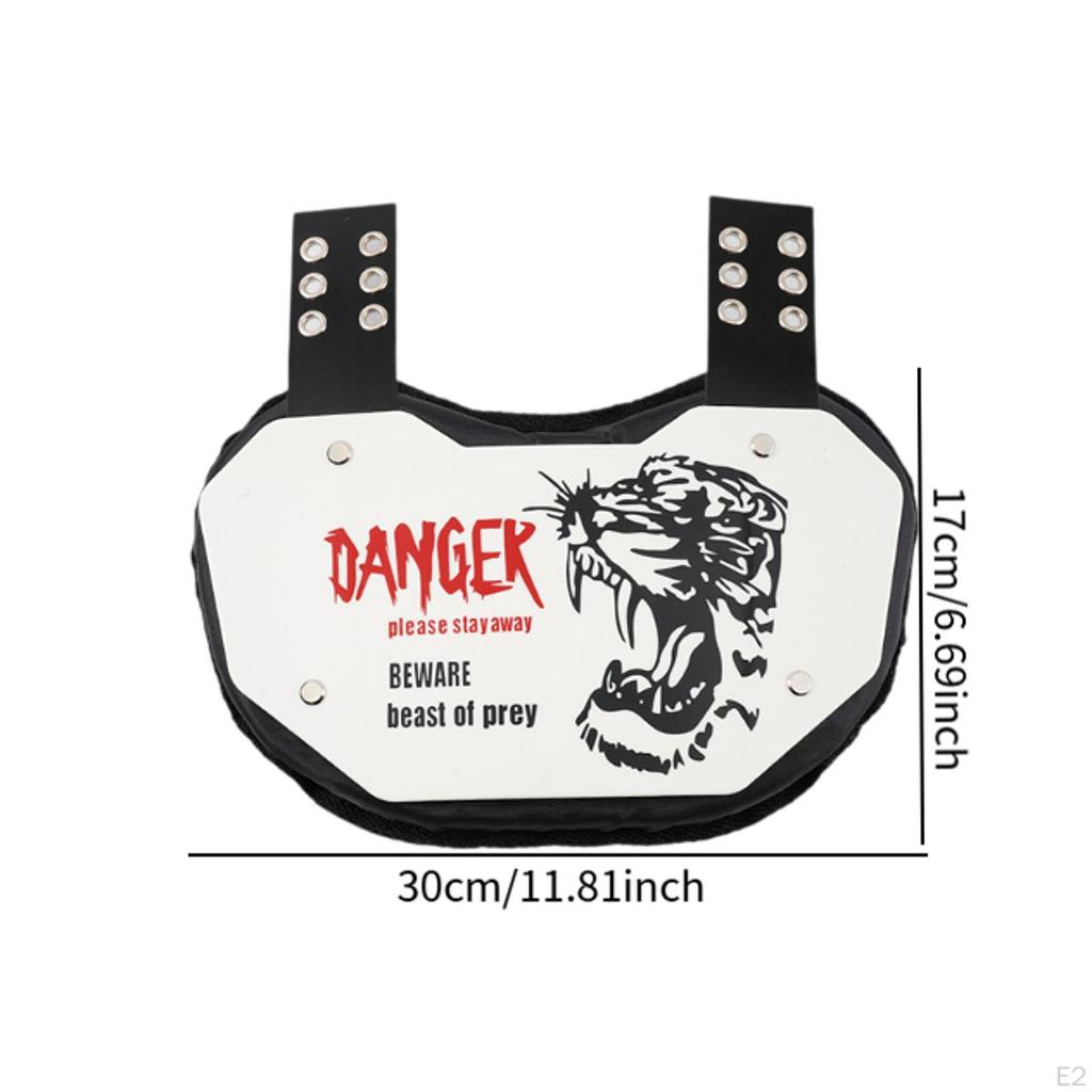 Защитная футбольная задняя накладка, задняя защита, ударопрочная, с набивкой, накладки для регбийной экипировки