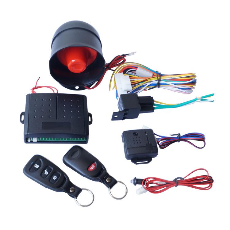Односторонняя автомобильная сигнализация со звуком и светом сирены, защита от угона