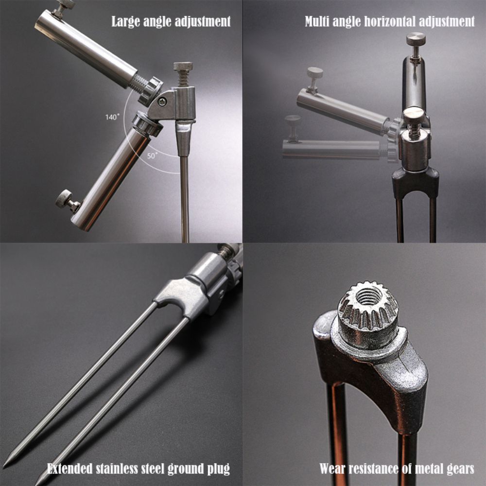 Высококачественная универсальная рыболовная стойка, регулируемая подставка для удилища из нержавеющей стали, выдвижные держатели для рыболовной подставки