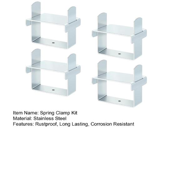 Комплект из 4 зажимов для листовой рессоры, устойчивый к коррозии, широко применяемый в тяжелых условиях, для ремонта изгиба листовой рессоры прицепа