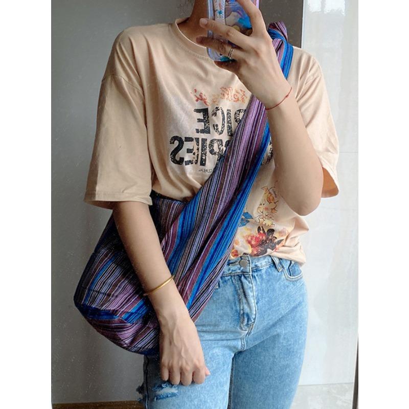 Винтажная сумка Женская сумка через плечо Жаккардовая повседневная женская сумка