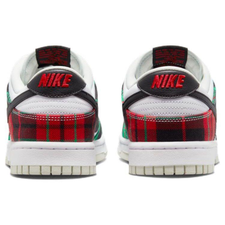 Nike Кроссовки унисекс в клетку в клетку Dunk Low Premium Белый Университет-Красный Черный DV0827-100