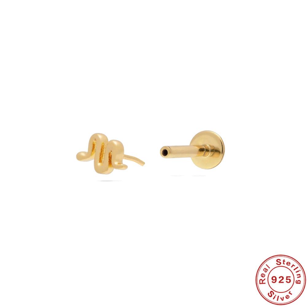 Серьги-гвоздики из стерлингового серебра S925 18G с плоской головкой, без резьбы, проколотые серьги-гвоздики для хряща, плоские серьги-гвоздики для пуш-ап, серьги-гвоздики для ушной раковины