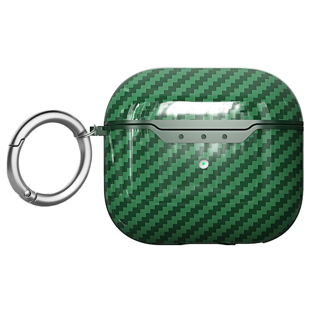 Shockproof Carbon Texture Wireless Earphone Accessories Carbon Fiber Cover Case Fit For AirPods Pro 3 All Around Protection