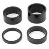 4PcsSet Bicycle Front Fork Washer Headset Spacers 5 10 15 20mm Headset Stem Washer GasketBlack