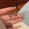 «Корейские простые модные серьги-сердечки из сплава для женщин»