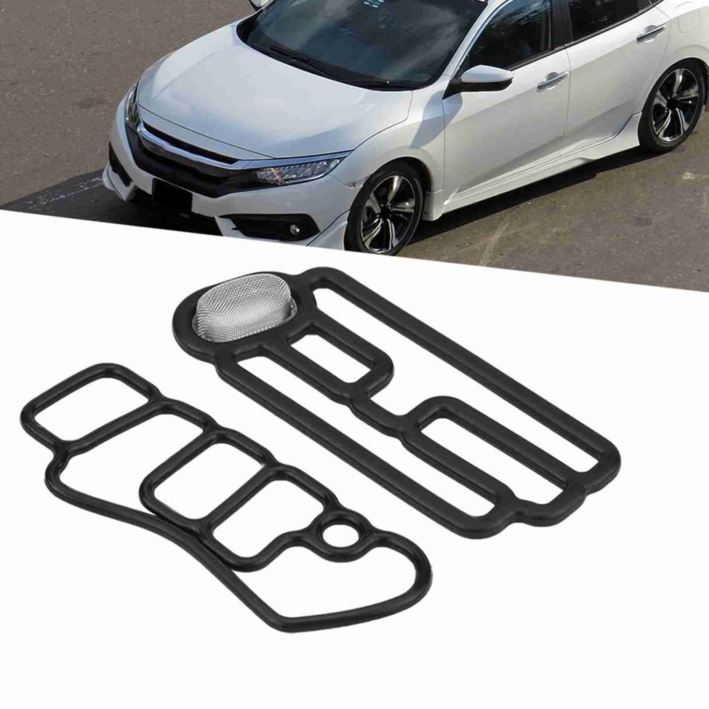 Pair of Head Cylinder Solenoid Gasket VTEC Gasket for Honda 15815 R70 A01 15845 R70 A01