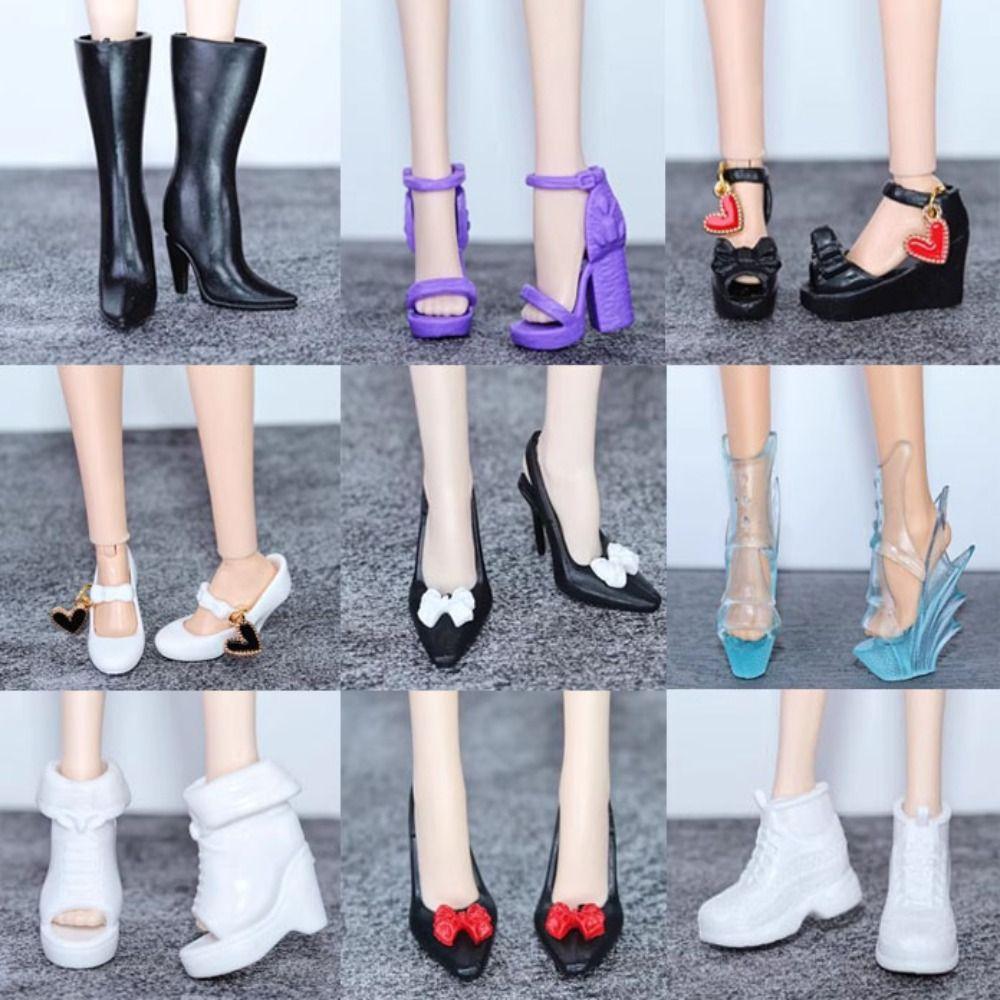 Original High Heels Shoes 30cm Figure Doll Sandals High Quality 1/6 Doll Shoes Doll Accessories