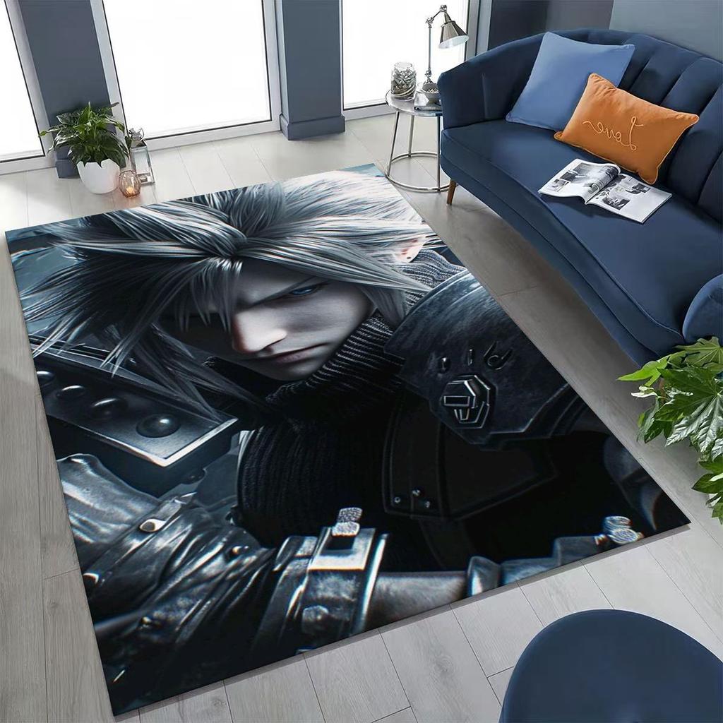 Мультяшный ковер Final Fantasy Сефирот Клауд Тифа для спальни гостиной дивана домашний коврик для декора, большой нескользящий напольный коврик